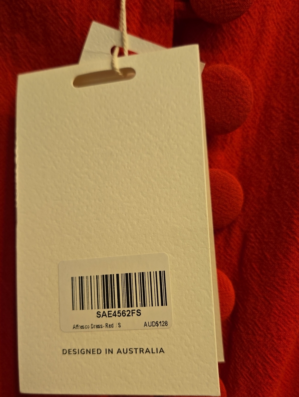 Sabo Alfresco Dress - Red Size Size 4 - Picture 9 of 11